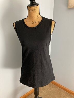 Bella+Canvas Black Sleeveless Jersey Tank Top Women Size Medium